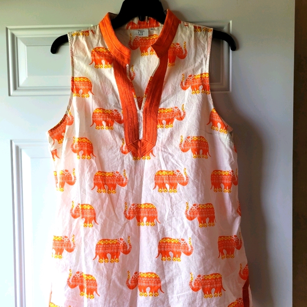 Crown & Ivy Beach Sleeveless Shirt- sz XL